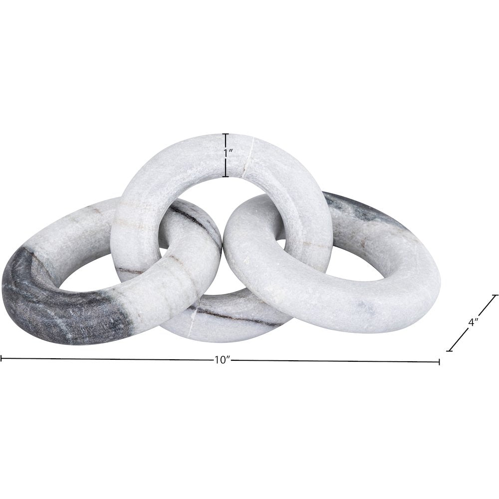 Rings Panda Marble Decorative Chain Links