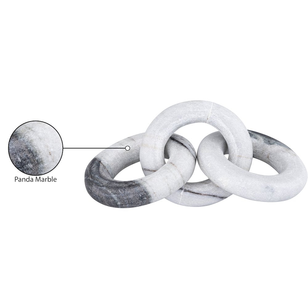 Rings Panda Marble Decorative Chain Links