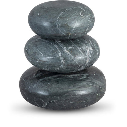 Pumpkin Black Marble 3pc. Decorative Object