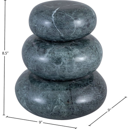 Pumpkin Green Marble 3pc. Decorative Object
