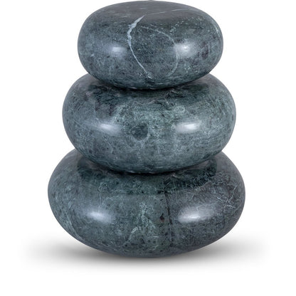 Pumpkin Green Marble 3pc. Decorative Object