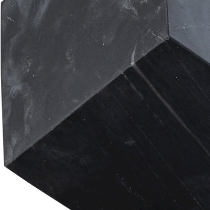 Block Black Marble Decorative Cube