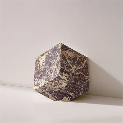 Block Cherry Marble Decorative Cube