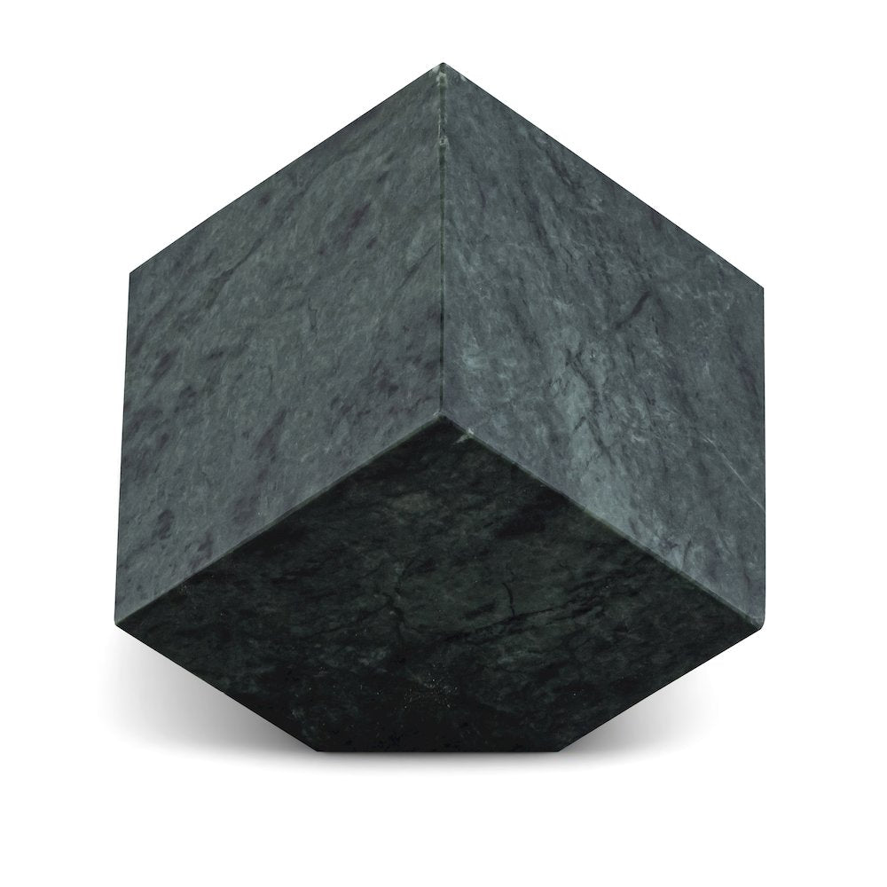 Block Green Marble Decorative Cube
