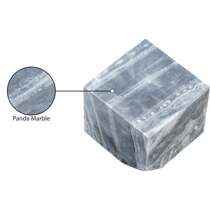 Block Panda Marble Decorative Cube