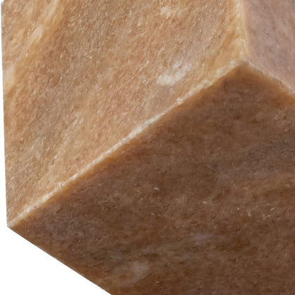 Block Pink Marble Decorative Cube