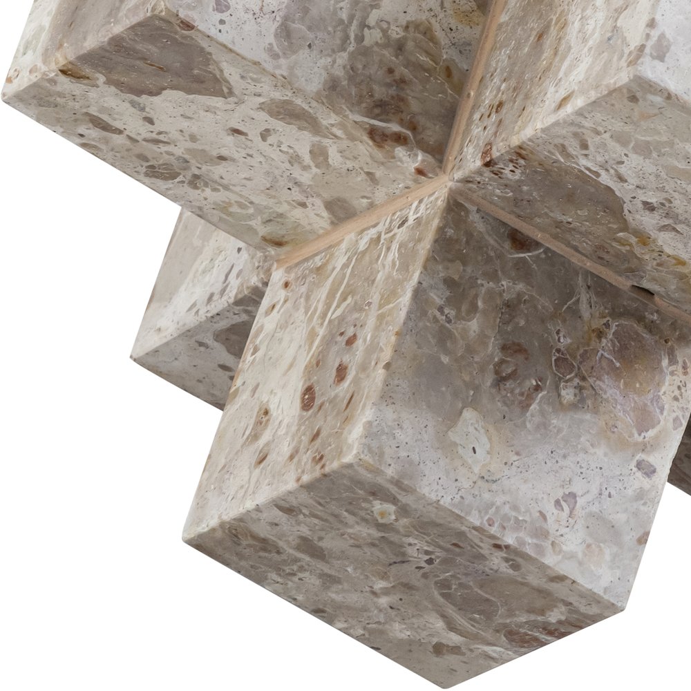 Jack Beige Marble Decorative Jack Object