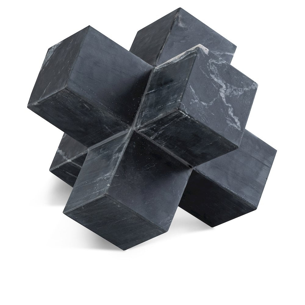 Jack Black Marble Decorative Jack Object