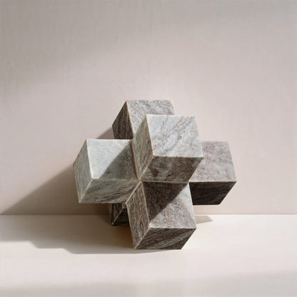 Jack Brown Marble Decorative Jack Object