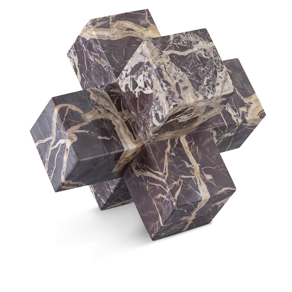 Jack Cherry Marble Decorative Jack Object
