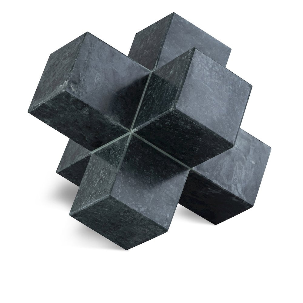 Jack Green Marble Decorative Jack Object
