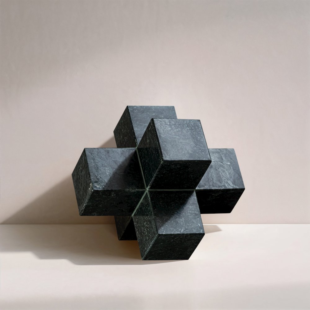Jack Green Marble Decorative Jack Object