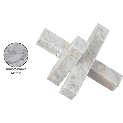 Stix Brown Marble Decorative Object