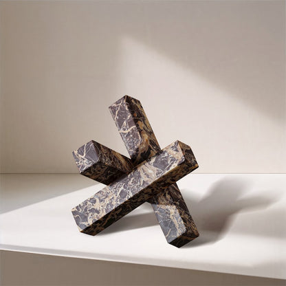 Stix Cherry Marble Decorative Object