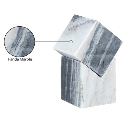 Quad Panda Marble Decorative Cube