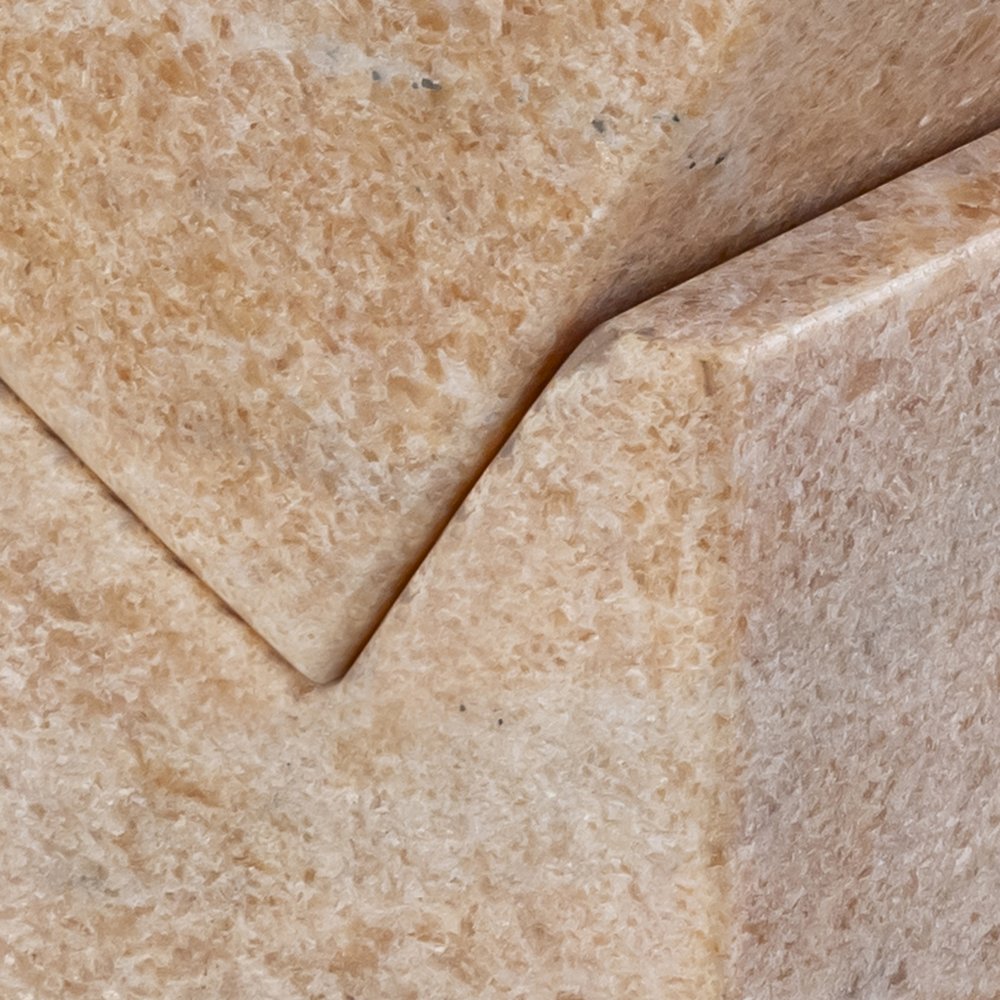 Quad Pink Marble Decorative Cube