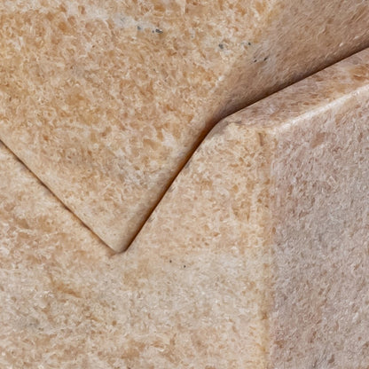 Quad Pink Marble Decorative Cube