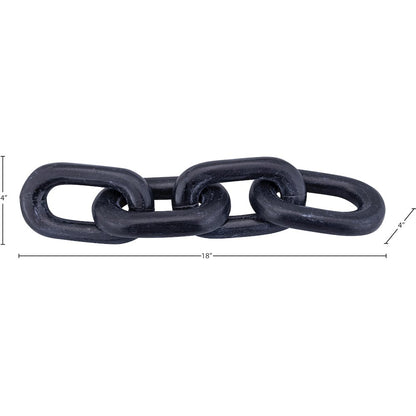 Lynx Black Marble Decorative Chain Links