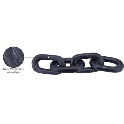 Lynx Black Marble Decorative Chain Links