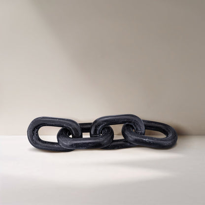 Lynx Black Marble Decorative Chain Links
