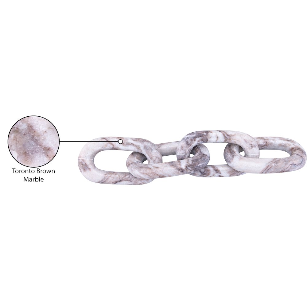 Lynx Brown Marble Decorative Chain Links