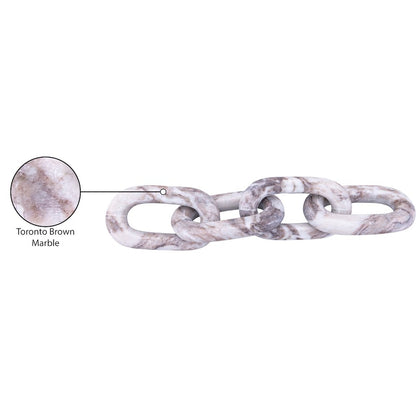 Lynx Brown Marble Decorative Chain Links