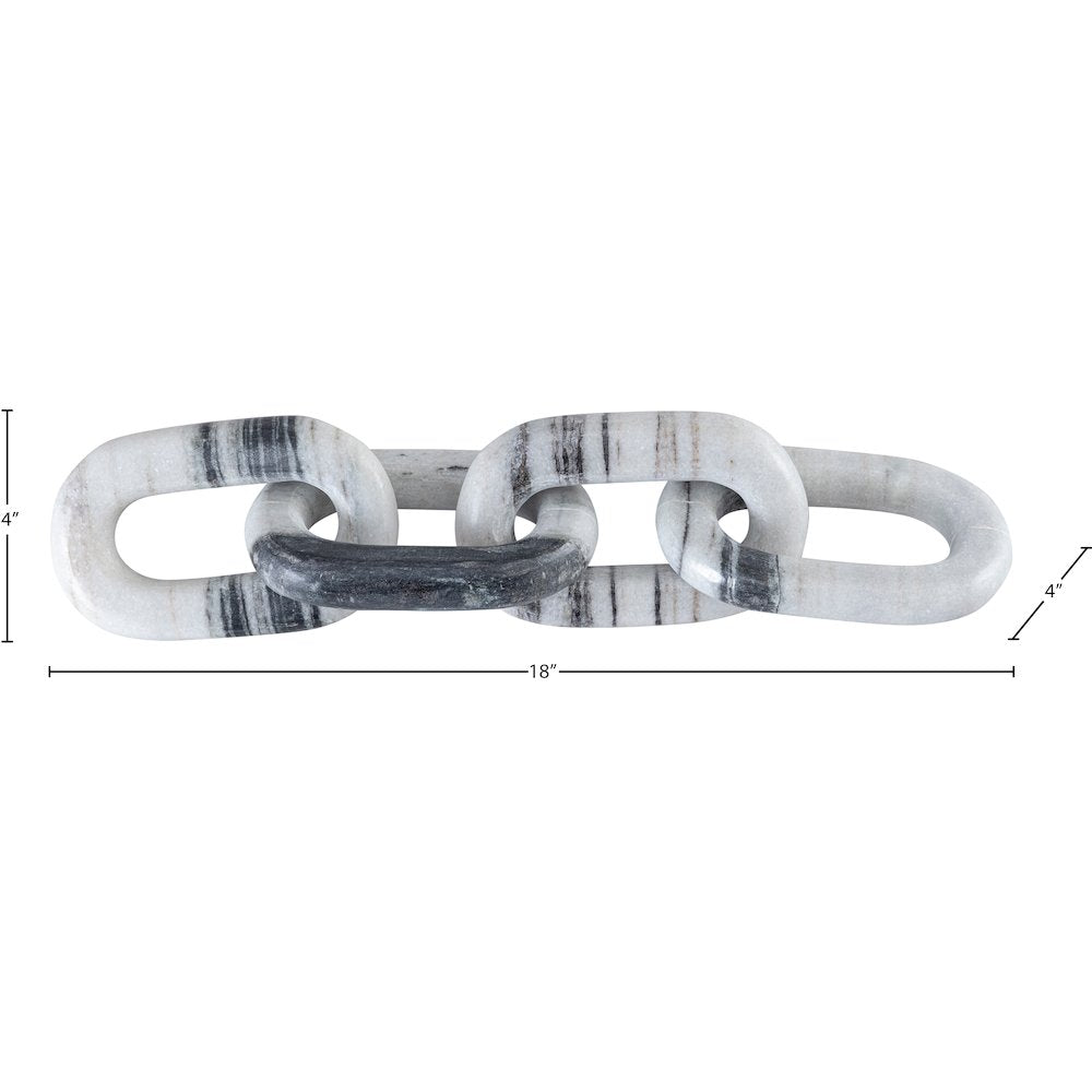 Lynx Panda Marble Decorative Chain Links