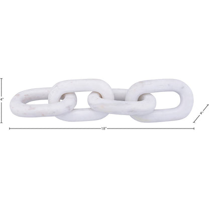 Lynx White Marble Decorative Chain Links