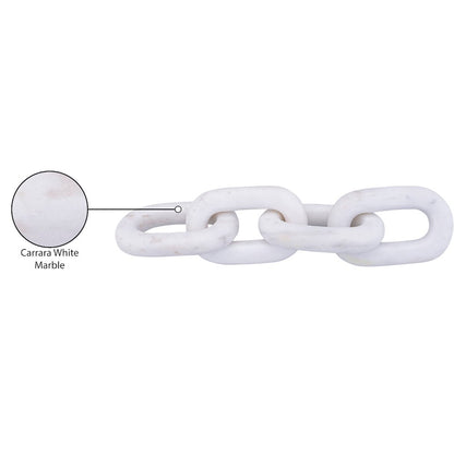Lynx White Marble Decorative Chain Links