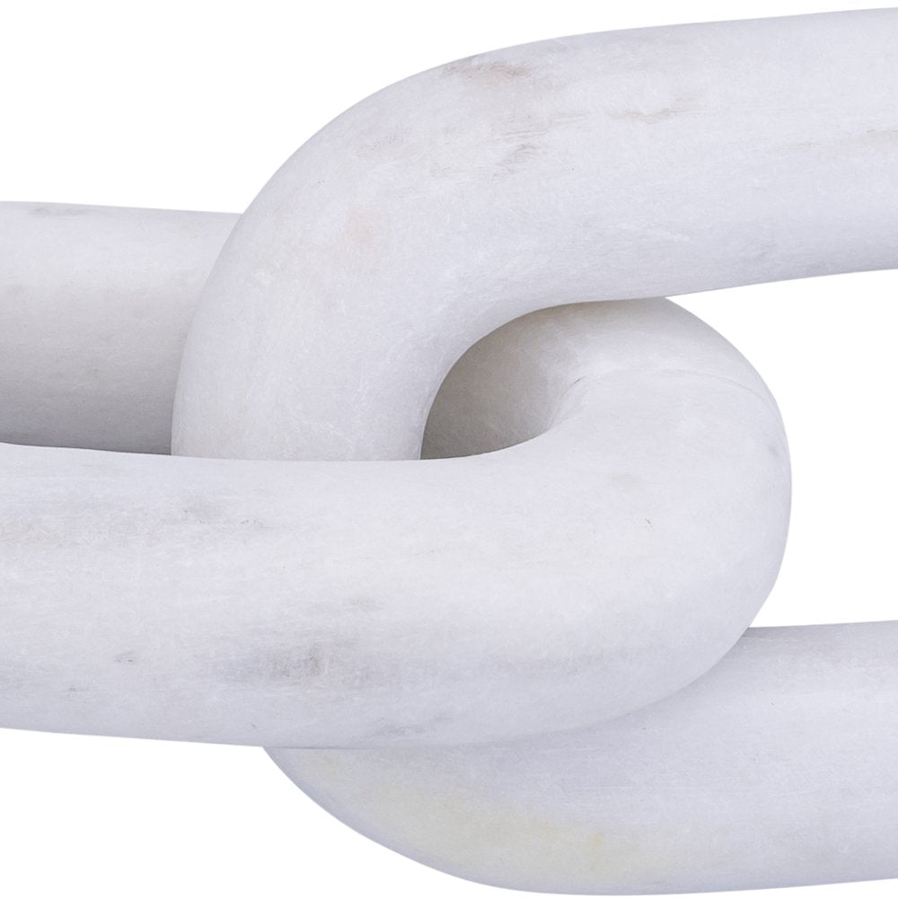 Lynx White Marble Decorative Chain Links