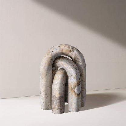 Arco Beige Marble 3pc. Decorative Object