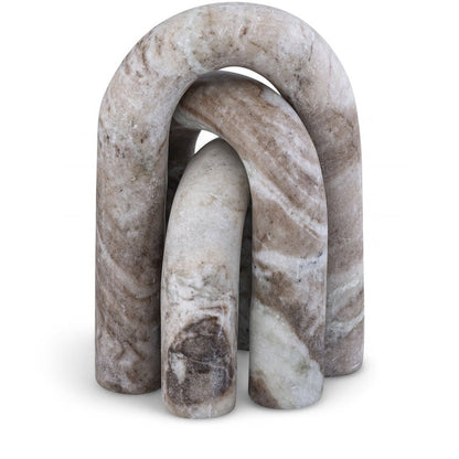 Arco Brown Marble 3pc. Decorative Object
