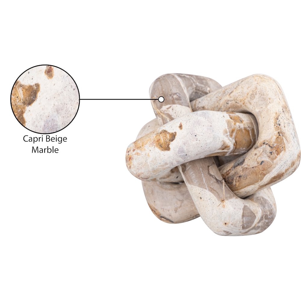 Bond Beige Marble Decorative Knot