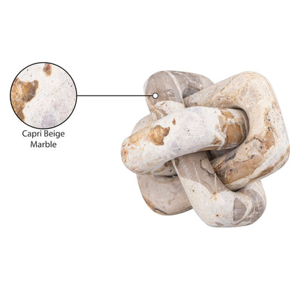 Bond Beige Marble Decorative Knot