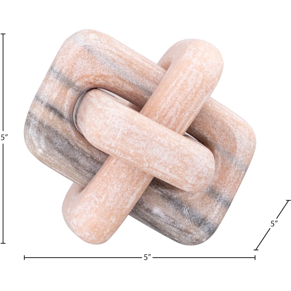 Bond Pink Marble Decorative Knot