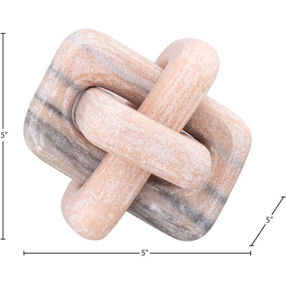 Bond Pink Marble Decorative Knot
