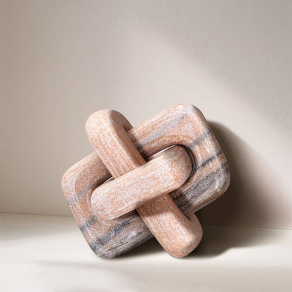 Bond Pink Marble Decorative Knot
