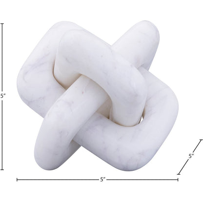 Bond White Marble Decorative Knot