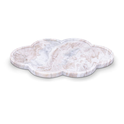 Rimini Brown Clover Shaped Marble Tray