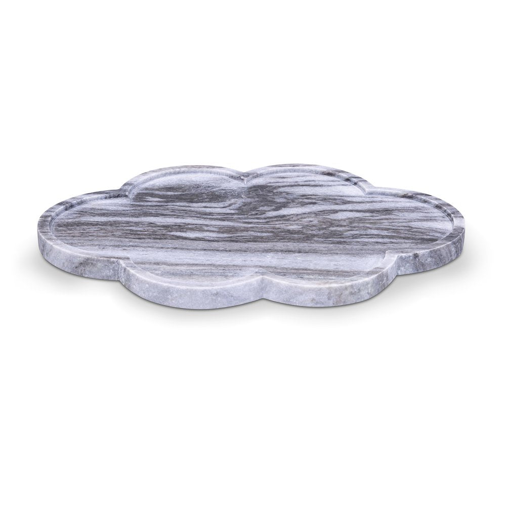 Rimini Panda Clover Shaped Marble Tray