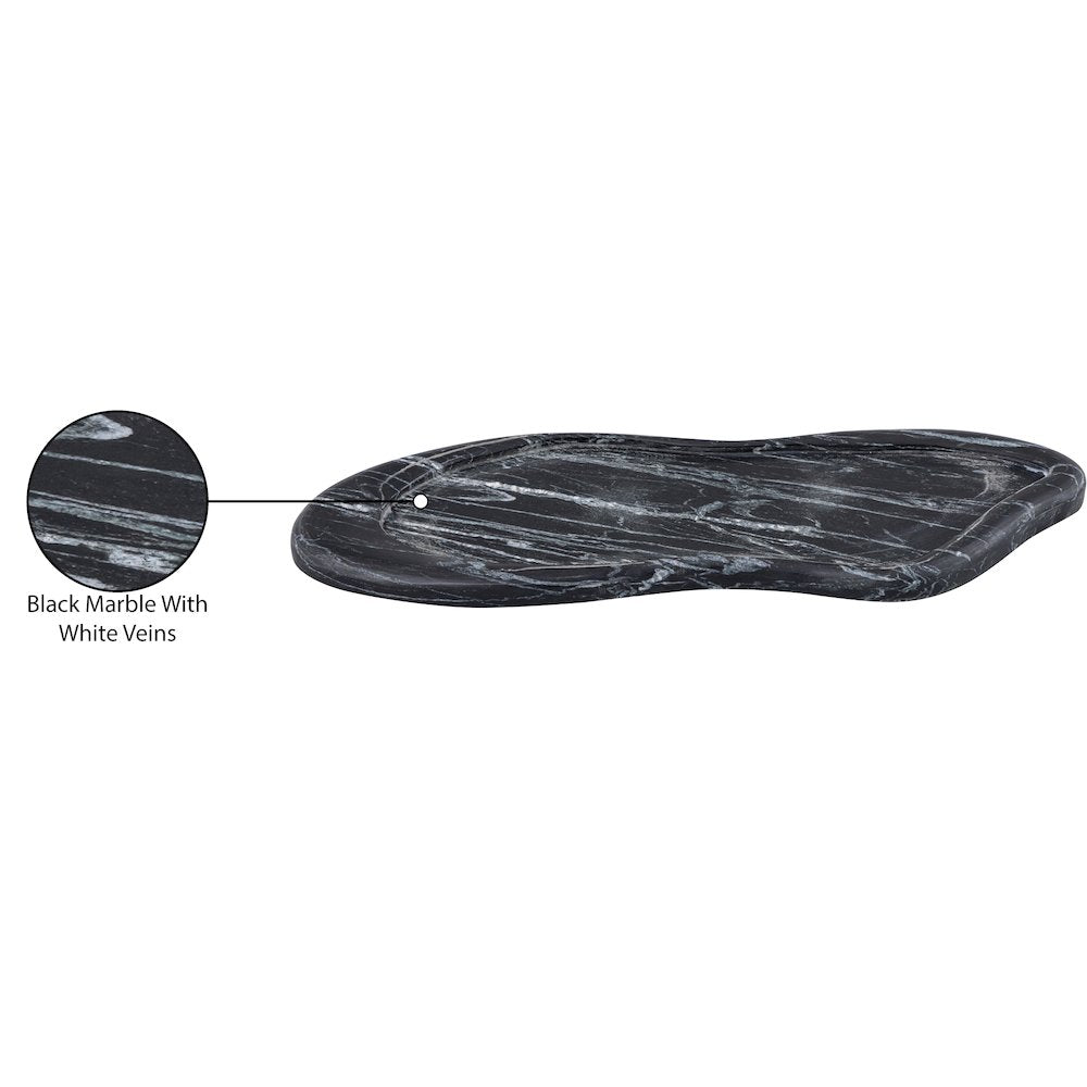 Arezzo Black Marble Tray