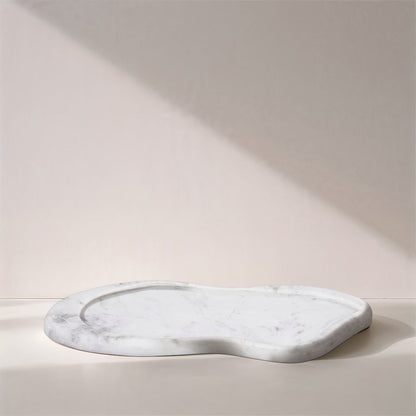 Arezzo White Marble Tray