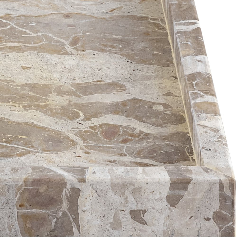 Barletta Beige Square Marble Tray