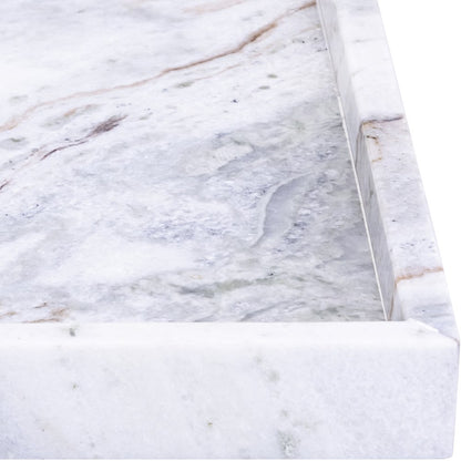 Barletta Brown Square Marble Tray