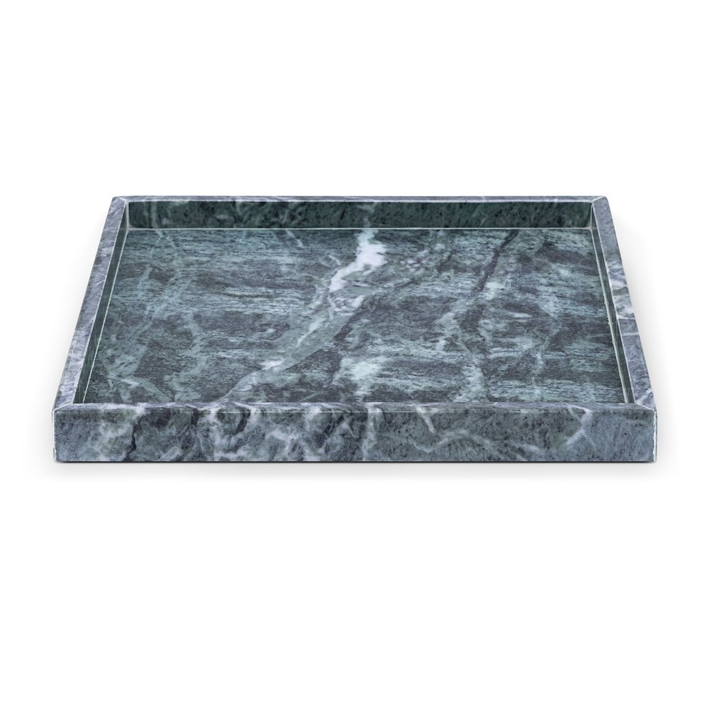 Barletta Green Square Marble Tray