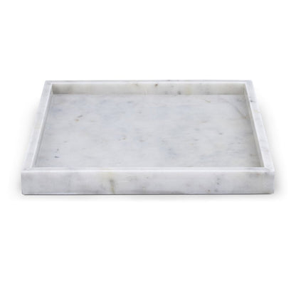Barletta White Square Marble Tray