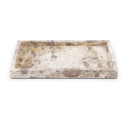 Barletta Beige Rectangular Marble Tray