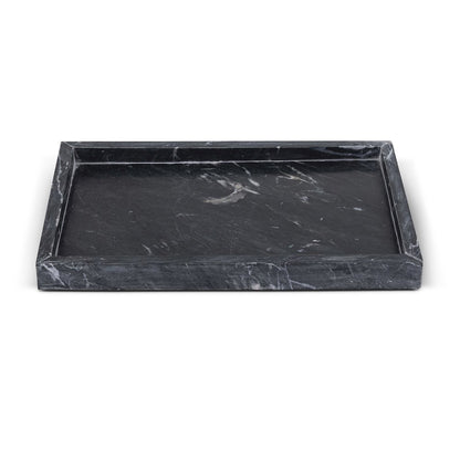 Barletta Black Rectangular Marble Tray