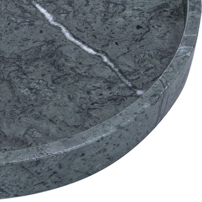 Barletta Green Round Marble Tray