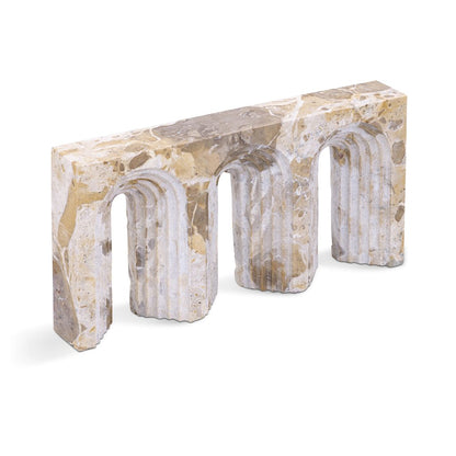 Curva Beige Marble Decorative Object
